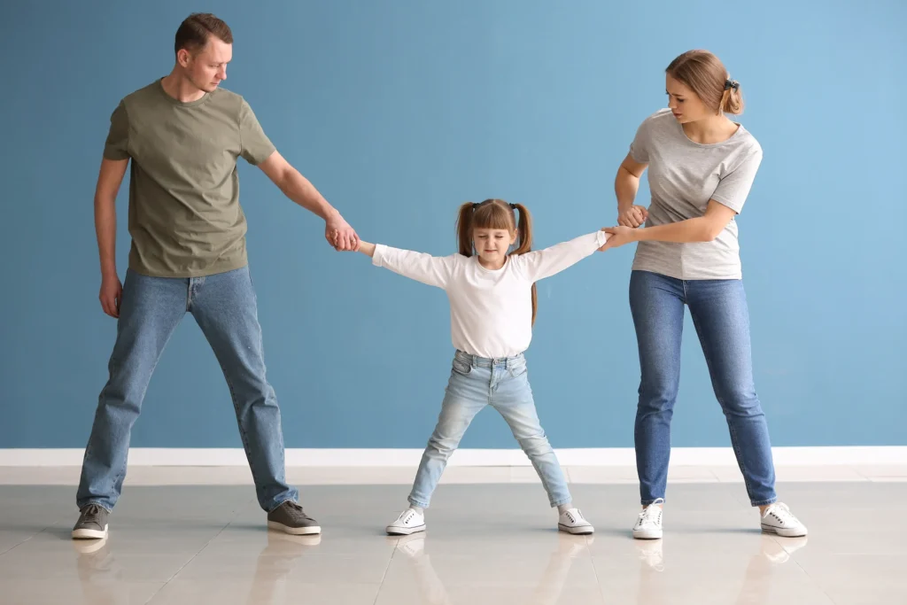 Parents pushing to gain custody of their child.