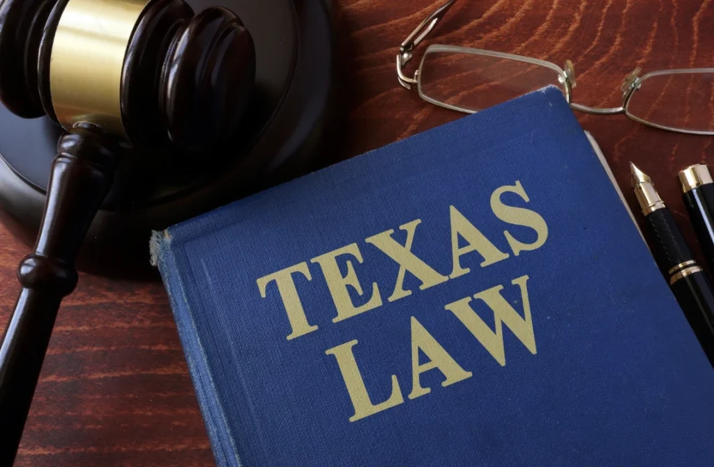 Texas Law book.