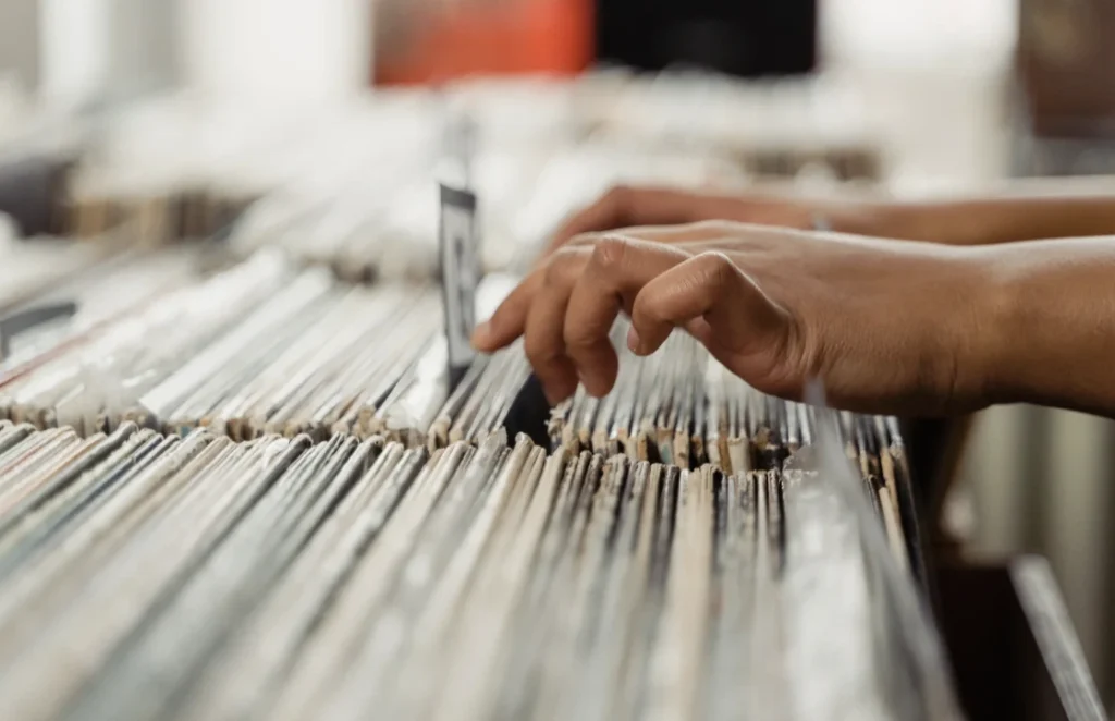 Person reviewing criminal record documents for expungement.